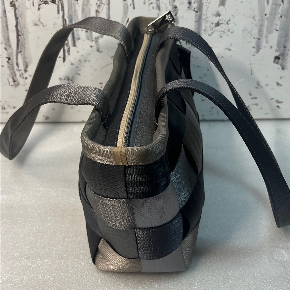 Harveys Original Footed Seatbelt Multi Gray Shoulder Handbag Double Strap Med - Picture 5 of 10